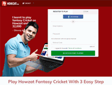 Tablet Screenshot of howzat.com